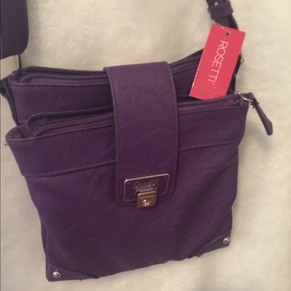 Crossbody hand bag, Rosetti, elderberry